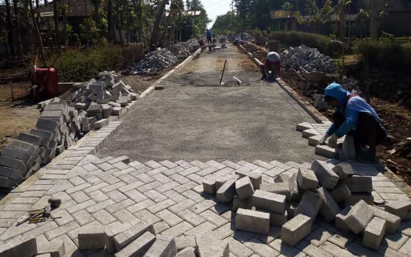 Pembangunan Pavingisasi Jalan di Desa Contoh Tingkatkan Akses dan Kenyamanan Warga